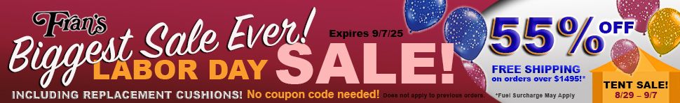 Fran's Wicker Promo Banner