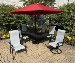 Haven High Back Dining Set of Seven (MF) Haven High Back Dining Set of Seven (MF)