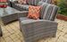 Maroma Ottoman in Ocean Gray (UPS $55)