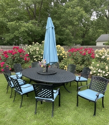 Lancaster Egg Oval Dining Set of Eleven (MF) Lancaster Egg Oval Dining Set of Eleven (MF)