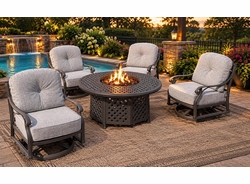 Lancaster Fire Chat Set of Five (MF) Lancaster Fire Chat Set of Five (MF)