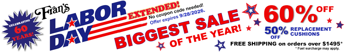 Fran's Wicker Promo Banner