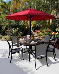 Providence Pedestal Round Dining Set of Seven (MF)
