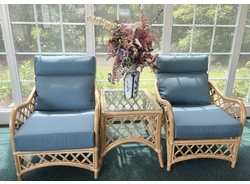Rattan set of 3