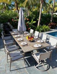 Rutherford Rectangular Extension Dining Set of Eleven (MF)