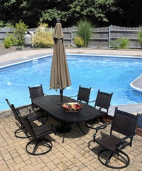 Samoa Oval Dining Set of Seven (MF) Samoa Oval Dining Set of Seven (MF)