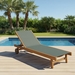Teakwood Sling Chaise Lounge