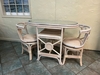 Whitewash Rattan Cafe Set (UPS $125)