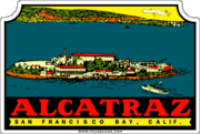Alcatraz San Francisco Bay CA Travel Decal Car Magnet