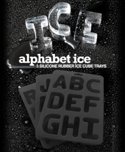 Alphabet Ice Trays      