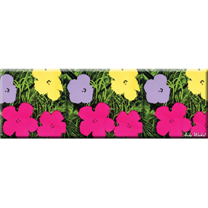 Andy Warhol Flowers Magnet    