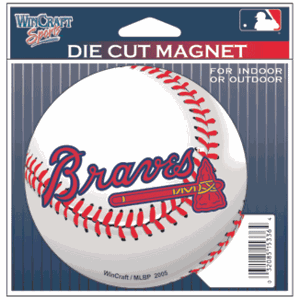 Atlanta Braves 4" Car Magnet