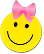 Baby Girl Smiley Face Magnet
