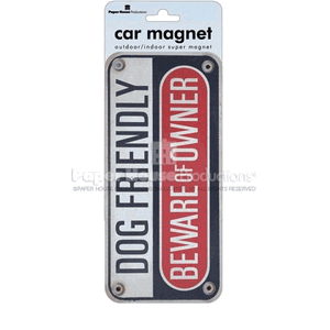 Beware of Owner Car Magnet