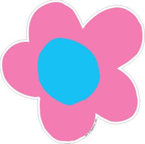 Big Pink Flower Car Magnet