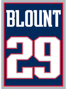 Blount 29 Football Jersey Style Magnet