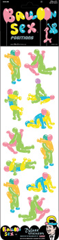 Blue Q Stickers - Balloon Sex    