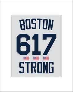 Boston 617 Strong Sox Style Print