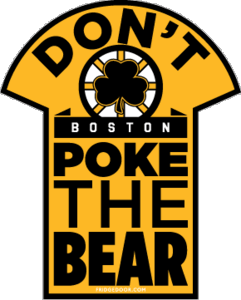 Boston Hockey Don't Poke The Bear Car Magnet Boston Hockey Don't Poke The Bear Car Magnet