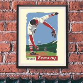 Boston's Fenway Park Pitcher 11 x 14 Print
