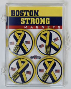 Boston Strong Ribbon 4-Piece Magnet Set