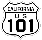 California Highway 101 Sign Car Magnet