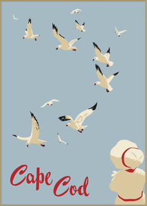 Cape Cod Seagulls Magnet