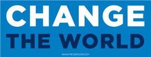 Change The World Car Magnet