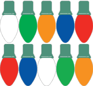 Christmas Lights Car Magnet 10-Pack Christmas Lights Car Magnet 10-Pack