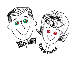 Cocktail Couple 11 x 14 Print