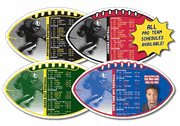 Custom Football Shape Schedule Magnet Custom Football Shape Schedule Magnet