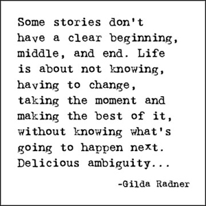 Delicious Ambiguity - Gilda Radner Quotable Cards