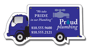 Delivery Truck Shape Custom Magnet