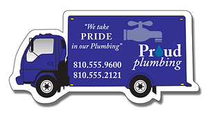 Delivery Vehicle Shaped Custom Magnets