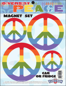 Diversity Peace Sign  Magnet Set 