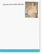 Drinks Well With Others Magnetic Notepad