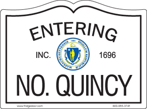 Entering North Quincy Car Magnet Entering North Quincy Car Magnet