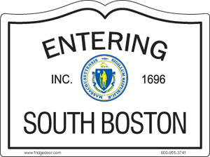 Entering South Boston Car Magnet