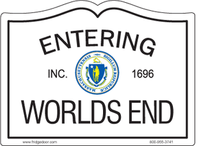 Entering Worlds End Car Magnet