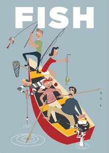 Fishing Family Magnet