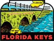 Florida Keys Overseas Highway Travel Decal Magnet        