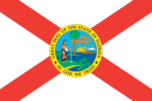 Florida State Flag Car Magnet