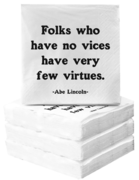 Folks Who Have No Vices Cocktail Napkins