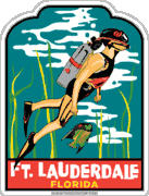 FT. Lauderdale Scuba Diver Travel Decal Car Magnet