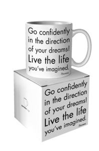 Go confidently - Thoreau Mug