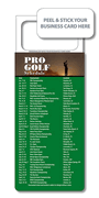 Golf Schedule With Business Card Magnet Golf Schedule With Business Card Magnet