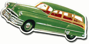 Green Station Wagon Magnet