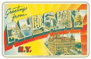 Greetings From Albany NY Car Magnet