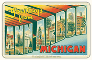Greetings From Ann Arbor MI Car Magnet
