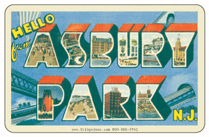 Greetings From Asbury Park NJ Car Magnet